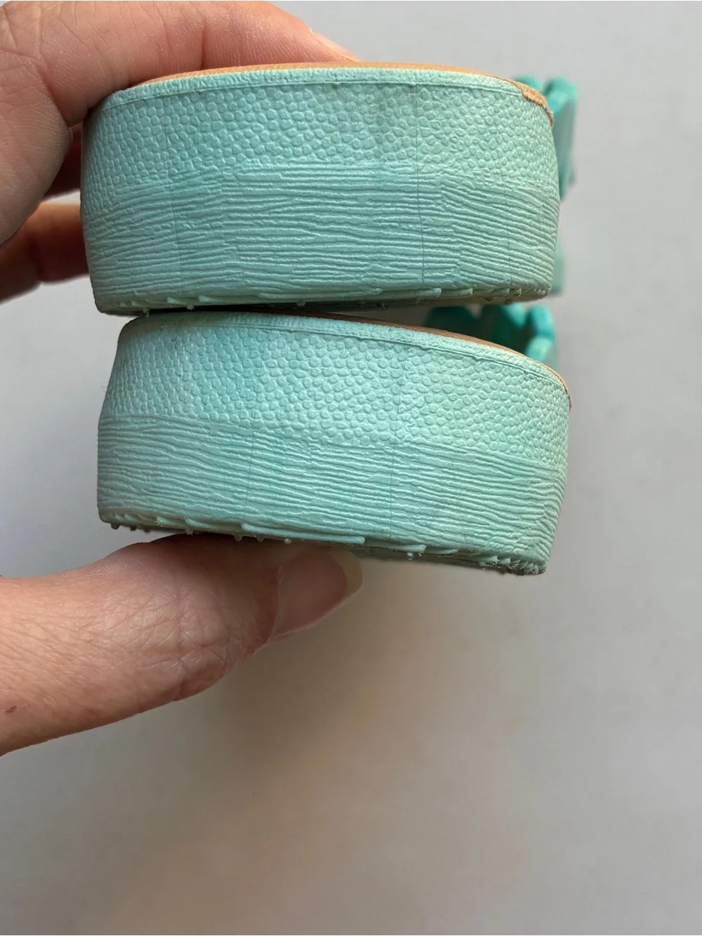 Rocawear Teal Heart-Accent Flip Flops